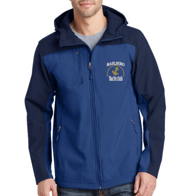 J335 Hooded Soft Shell Jacket Anchor Logo 4 Colors Thumbnail