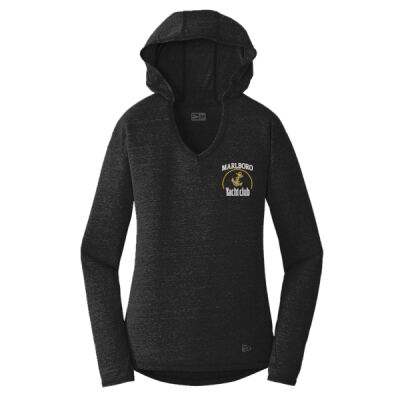 LNEA131  Hoodie Tee Anchor Logo - Dark Grey, Bladk Thumbnail